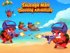 Sausage Man Shooting Adventure — δωρεάν online παιχνίδι