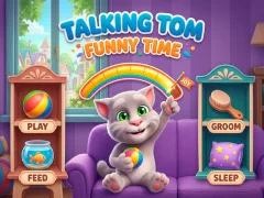 Talking Tom Funny Time — δωρεάν online παιχνίδι
