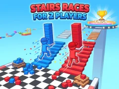 Stairs Races For 2 Players — δωρεάν online παιχνίδι