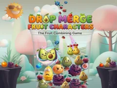 Drop Merge Fruit Characters — δωρεάν online παιχνίδι