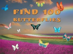 Find 100 butterflies — δωρεάν online παιχνίδι