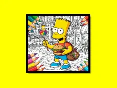 Back To School Simpsons Coloring Book — δωρεάν online παιχνίδι