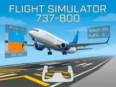 Flight Simulator 737-800 — δωρεάν online παιχνίδι