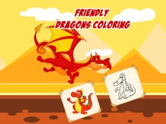 Friendly Dragons Coloring — δωρεάν online παιχνίδι