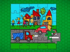 Stick Family Fun Time Jigsaw — δωρεάν online παιχνίδι