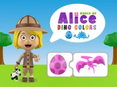 World of Alice Dino Colors — δωρεάν online παιχνίδι