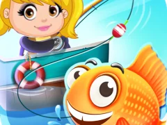 Nastya Fishing game — δωρεάν online παιχνίδι