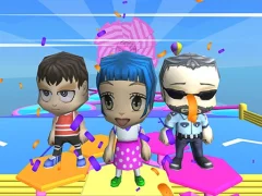 Fall Guys And Girls Chibi Race Knockdown Multiplay — δωρεάν online παιχνίδι