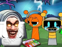 Sprunki Castle Panic Skibidi Toilet — δωρεάν online παιχνίδι