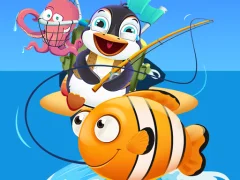 Baby Penguin Fishing — δωρεάν online παιχνίδι