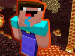 Noob Parkour: Nether — δωρεάν online παιχνίδι