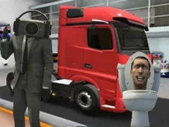 Truck Simulator Skibidi Toilet — δωρεάν online παιχνίδι