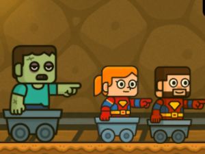 Παιχνίδι 2 Player Blockminer Escape  σε απευθείας σύνδεση