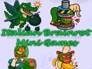 Παιχνίδι Ιταλικά μίνι παιχνίδια brainrot  σε απευθείας σύνδεση