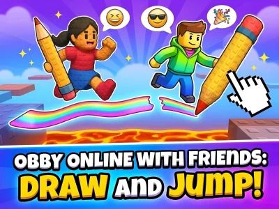 Obby online with friends: Draw and Jump! — δωρεάν online παιχνίδι