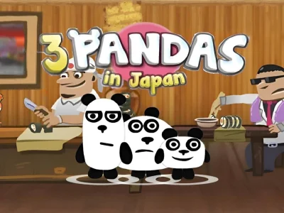 3 Pandas In Japan HTML5 — δωρεάν online παιχνίδι