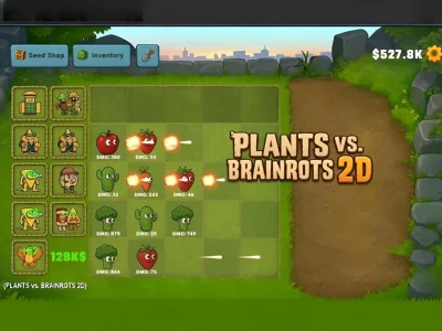 Plants vs Brainrots 2D — δωρεάν online παιχνίδι