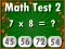 Math Test 2 — δωρεάν online παιχνίδι