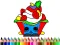 Back To School: Cake Coloring Book — δωρεάν online παιχνίδι