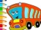 Coloring Book: Bus — δωρεάν online παιχνίδι