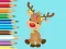 Coloring Book: Cute Christmas Reindeer — δωρεάν online παιχνίδι