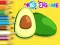 Coloring Book: Avocado Fruit — δωρεάν online παιχνίδι
