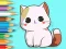 Coloring Book: Cute Kitten — δωρεάν online παιχνίδι
