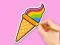 Coloring Book: Rainbow Ice Cream — δωρεάν online παιχνίδι