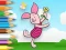 Coloring Book: Piglet Holds Toy Windmill — δωρεάν online παιχνίδι
