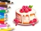 Coloring Book: Berry Cake — δωρεάν online παιχνίδι