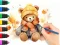 Coloring Book: Autumn Bear — δωρεάν online παιχνίδι