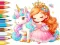 Coloring Book: Unicorn Secret Whisper — δωρεάν online παιχνίδι