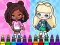Coloring Book: Aha World Sporty Girl — δωρεάν online παιχνίδι