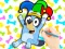 Coloring Book: Clown Bluey — δωρεάν online παιχνίδι