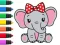 Coloring Book: Elephant — δωρεάν online παιχνίδι