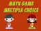 Math Game Multiple Choice — δωρεάν online παιχνίδι