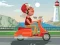 City Scooter Ride Coloring — δωρεάν online παιχνίδι