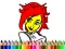 Back To School: Cute Girl Coloring — δωρεάν online παιχνίδι