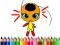 Back To School: Dotted Girl Coloring — δωρεάν online παιχνίδι