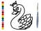 Back To School: Swan Coloring Book — δωρεάν online παιχνίδι