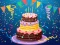Birthday cake puzzle — δωρεάν online παιχνίδι