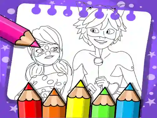 Miraculous Ladybug Coloring Book — δωρεάν online παιχνίδι