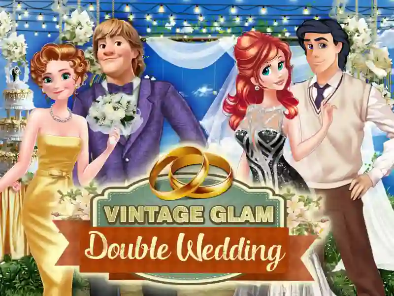 Vintage Glam: Double Wedding — δωρεάν online παιχνίδι