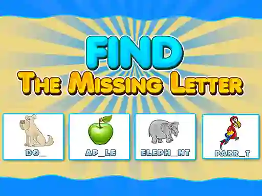 Find The Missing Letter — δωρεάν online παιχνίδι