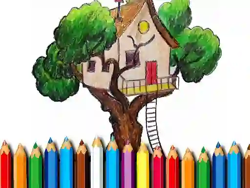 Tree House Coloring Book — δωρεάν online παιχνίδι