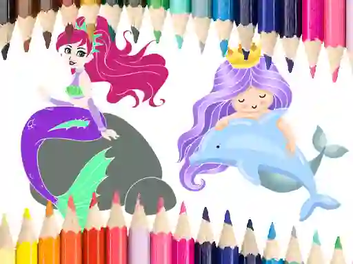 Mermaid Coloring Book — δωρεάν online παιχνίδι