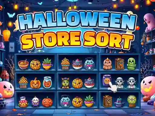 Halloween Store Sort — δωρεάν online παιχνίδι