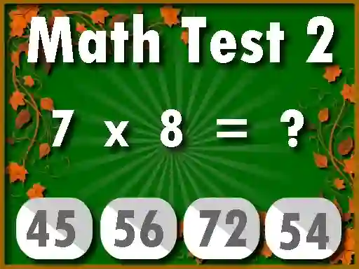 Math Test 2 — δωρεάν online παιχνίδι