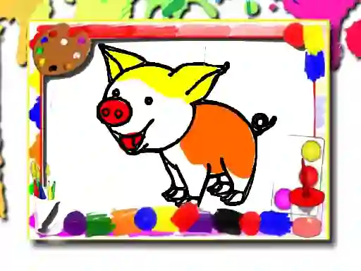 Pigs Coloring Book — δωρεάν online παιχνίδι