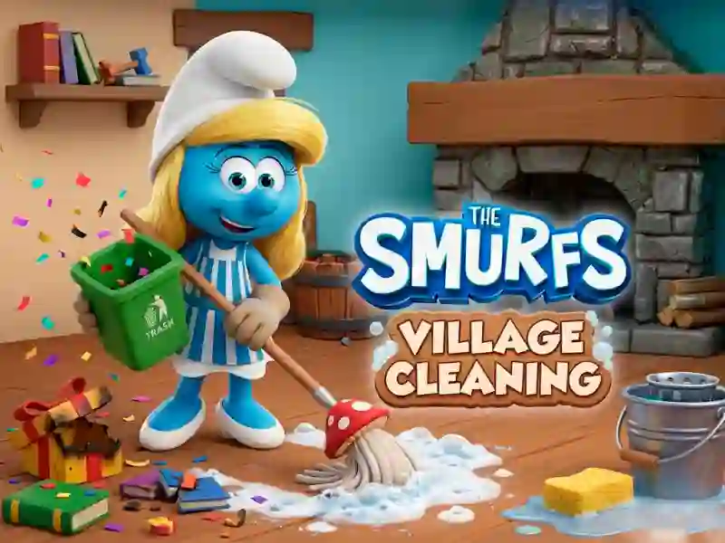 The Smurfs Village Cleaning — δωρεάν online παιχνίδι